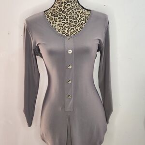 Sympli Scoop Neck Top in Dusty Mauve